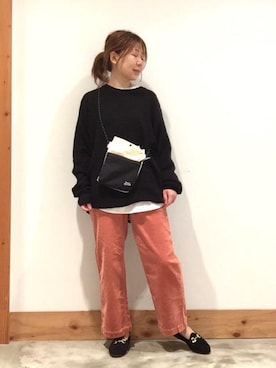 「ALBEROLA（アルベローラ）のアイテム」を使った、coenさん（レディース・157cm）の秋コーディネート