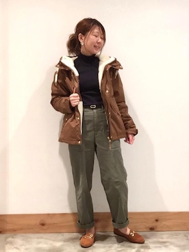 「ALBEROLA（アルベローラ）のアイテム」を使った、coenさん（レディース・157cm）の秋コーディネート