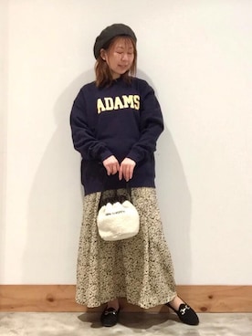 「ALBEROLA（アルベローラ）のアイテム」を使った、coenさん（レディース・157cm）の秋コーディネート