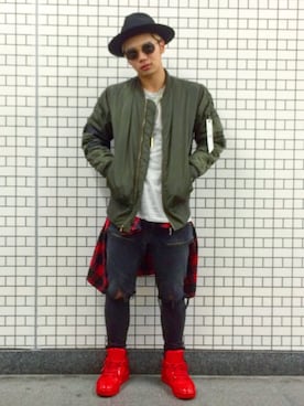 SpongeNobuさん（メンズ・174cm）の冬コーディネート