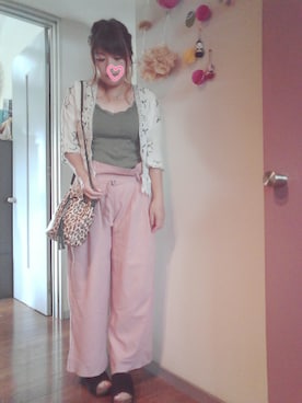 「ウェッジソール」｜「アイテム（その他）」を使った、maimaiko☺さん（レディース・163cm）の夏コーディネート