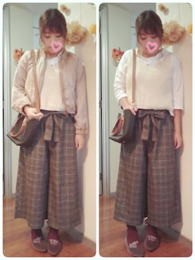 「axes femme（アクシーズファム）のアイテム（ブルゾン）」を使った、maimaiko☺さん（レディース・163cm）の秋コーディネート