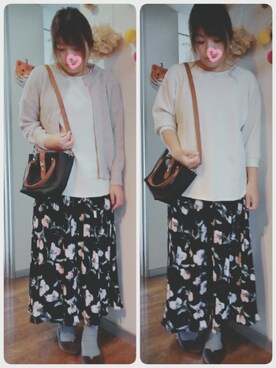 「ワッフル」｜「アイテム（ベースメイク）」を使った、maimaiko☺さん（レディース・163cm）の秋コーディネート