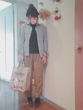 「ミックススタイル」｜「アイテム（その他）」を使った、maimaiko☺さん（レディース・163cm）の秋コーディネート