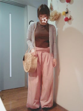 「ウエストイン」｜「アイテム（その他）」を使った、maimaiko☺さん（レディース・163cm）の春コーディネート