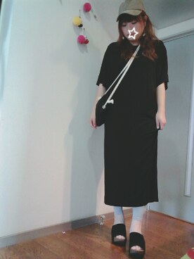 「reca（レカ）のアイテム（キャップ）」を使った、maimaiko☺さん（レディース・163cm）の夏コーディネート