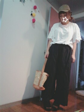 「reca（レカ）のアイテム（キャップ）」を使った、maimaiko☺さん（レディース・163cm）の夏コーディネート