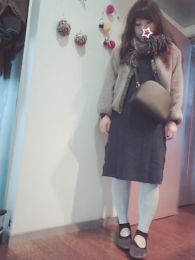 「ハーフムーンバック」｜「アイテム（ブルゾン）」を使った、maimaiko☺さん（レディース・163cm）の秋コーディネート