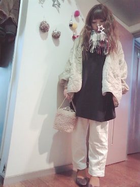 「MERCI（メルシー）のアイテム（ジャケット/アウター）」を使った、maimaiko☺さん（レディース・163cm）の秋コーディネート