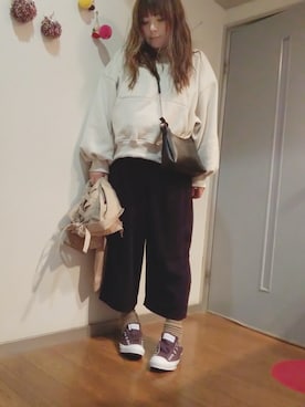 「黒パンツ」｜maimaiko☺さん（レディース・163cm）の春コーディネート