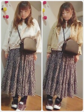 「NETSTAR（ネットスター）のアイテム」を使った、maimaiko☺さん（レディース・163cm）の春コーディネート