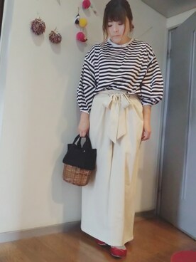 「赤い靴」｜maimaiko☺さん（レディース・163cm）の春コーディネート