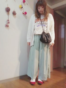 「NETSTAR（ネットスター）のアイテム」を使った、maimaiko☺さん（レディース・163cm）の秋コーディネート
