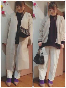「ZAKKA-BOX（ザッカボックス）のアイテム（その他アウター）」を使った、maimaiko☺さん（レディース・163cm）の秋コーディネート