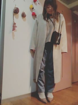 「ZAKKA-BOX（ザッカボックス）のアイテム（その他アウター）」を使った、maimaiko☺さん（レディース・163cm）の冬コーディネート