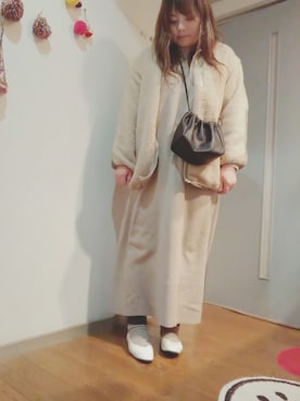 「classicalelf（クラシカルエルフ）のアイテム（その他アウター）」を使った、maimaiko☺さん（レディース・163cm）の冬コーディネート