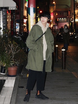 「CASPER JOHN AIVER（キャスパージョンアイバー）のアイテム」を使った、がーさん（メンズ・176cm）の冬コーディネート