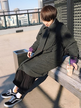 「CASPER JOHN AIVER（キャスパージョンアイバー）のアイテム」を使った、がーさん（メンズ・176cm）の冬コーディネート