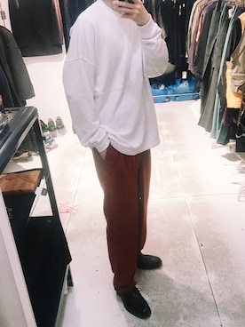 「STUDIOUS（ステュディオス）のアイテム（シューズ）」を使った、がーさん（メンズ・176cm）の春コーディネート