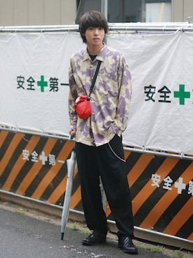 「STUDIOUS（ステュディオス）のアイテム（シューズ）」を使った、がーさん（メンズ・176cm）の夏コーディネート