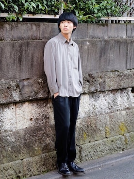 「STUDIOUS（ステュディオス）のアイテム（シューズ）」を使った、がーさん（メンズ・176cm）の夏コーディネート