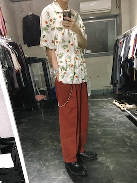 「アイテム（バングル/リストバンド）」を使った、がーさん（メンズ・176cm・20代）の夏コーディネート