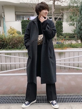 「Factor=（ファクターイコール）のアイテム」を使った、がーさん（メンズ・177cm）の冬コーディネート