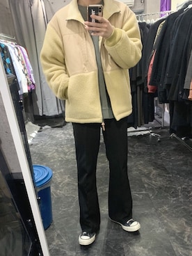 「MONKEY TIME（モンキータイム）のアイテム（ブルゾン）」を使った、がーさん（メンズ・177cm）の冬コーディネート
