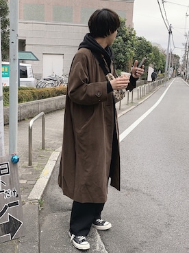 「Factor=（ファクターイコール）のアイテム」を使った、がーさん（メンズ・177cm）の春コーディネート