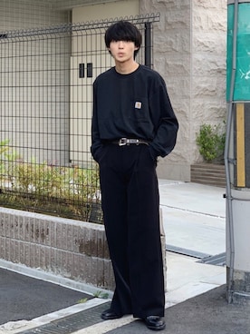 「アイテム（ドレスシューズ）」を使った、がーさん（メンズ・177cm・20代）の秋コーディネート