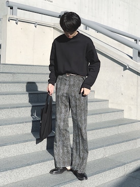 「ASTRONOMY（アストロノミー）のアイテム（パンツ）」を使った、がーさん（メンズ・177cm）の秋コーディネート
