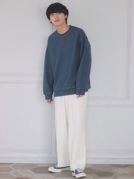 「アイテム（スウェット）」を使った、がーさん（メンズ・177cm）の秋コーディネート