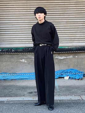 「アイテム（スリッポン）」を使った、がーさん（メンズ・177cm・20代）の秋コーディネート