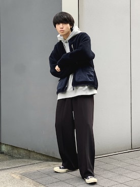 「ANDERSSON BELL（アンダースンベル）のアイテム」を使った、がーさん（メンズ・177cm）の冬コーディネート