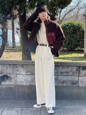 「Steven Alan（スティーブンアラン）のアイテム（スニーカー）」を使った、がーさん（メンズ・177cm）の冬コーディネート