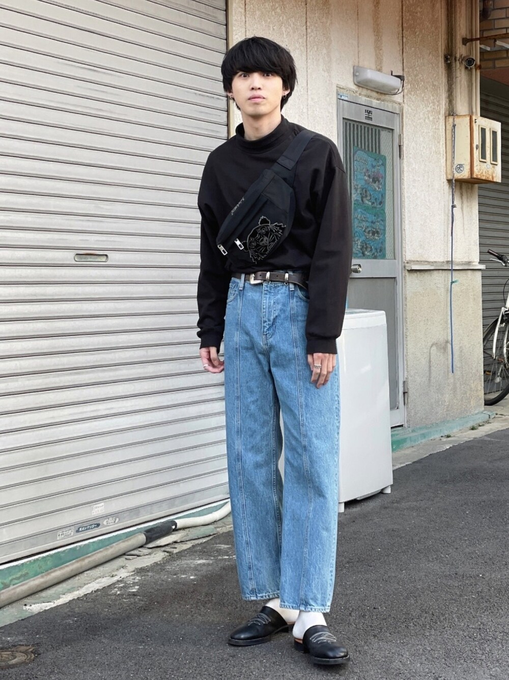 monkey time＞ DENIM CENTER SEAM TROUSER/デニムパンツを使った