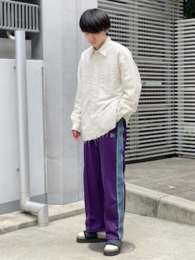 「アイテム（サンダル）」を使った、がーさん（メンズ・177cm・20代）の春コーディネート