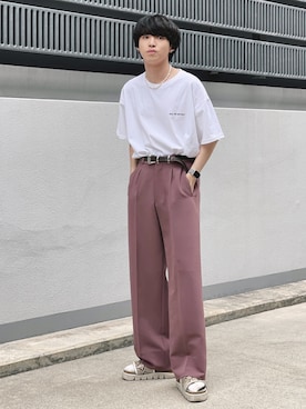 「R4G（アールフォージー）のアイテム」を使った、がーさん（メンズ・177cm）の夏コーディネート