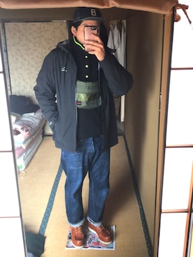 「L.L.Bean（エルエルビーン）のアイテム（ナイロンジャケット）」を使った、ofuhanaさん（メンズ・172cm）の春コーディネート