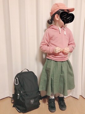 「Lee（リー）のアイテム（シューズ）」を使った、momii☆*さん（キッズ・100cm）の春コーディネート