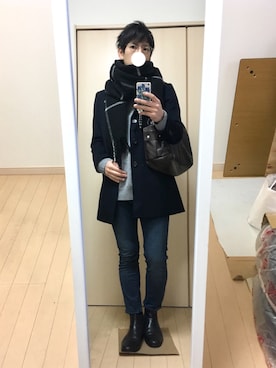 「PORTER（ポーター）のFREE STYLE BOSTON BAG / フリースタイル ボストンバッグ（ボストンバッグ）」を使った、sgtさん（メンズ・168cm）の冬コーディネート