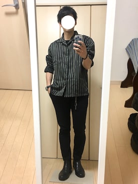「LOUNGE LIZARD（ラウンジリザード）のアイテム（キーホルダー）」を使った、sgtさん（メンズ・168cm）の秋コーディネート