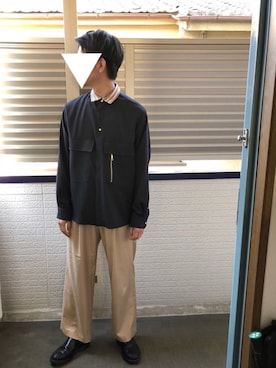 「アイテム（スリッポン）」を使った、shoさん（メンズ・171cm・20代）の春コーディネート