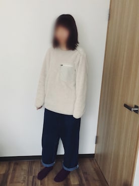 「靴下屋（クツシタヤ）の靴下屋/ 毛混ダイヤケーブルソックス（ソックス/靴下）」を使った、あめんぼさん（レディース・159cm）の冬コーディネート