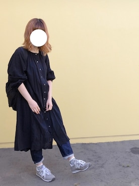 「MHL.」｜「アイテム（ワンピース/ドレス）」を使った、あめんぼさん（レディース・159cm）の夏コーディネート