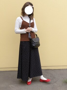 「ニコアンド」｜「アイテム（バレエシューズ）」を使った、あめんぼさん（レディース・159cm）の夏コーディネート