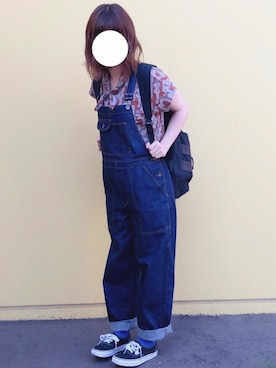 「MHL.」｜「アイテム（オールインワン・サロペット）」を使った、あめんぼさん（レディース・159cm）の夏コーディネート