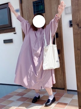 「MHL.」｜「アイテム（ワンピース/ドレス）」を使った、あめんぼさん（レディース・159cm）の夏コーディネート