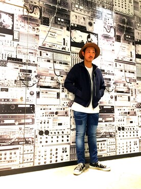 「DIESEL（ディーゼル）のアイテム（ブルゾン）」を使った、UENTSUさん（メンズ・170cm・30代）の冬コーディネート