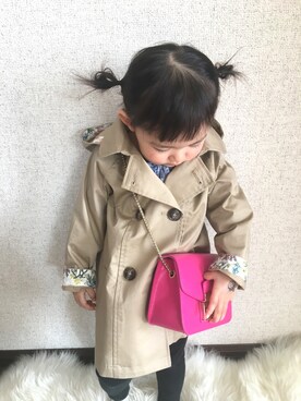 「red」｜「アイテム（トレンチコート）」を使った、ayakaさん（レディース・165cm）の春コーディネート